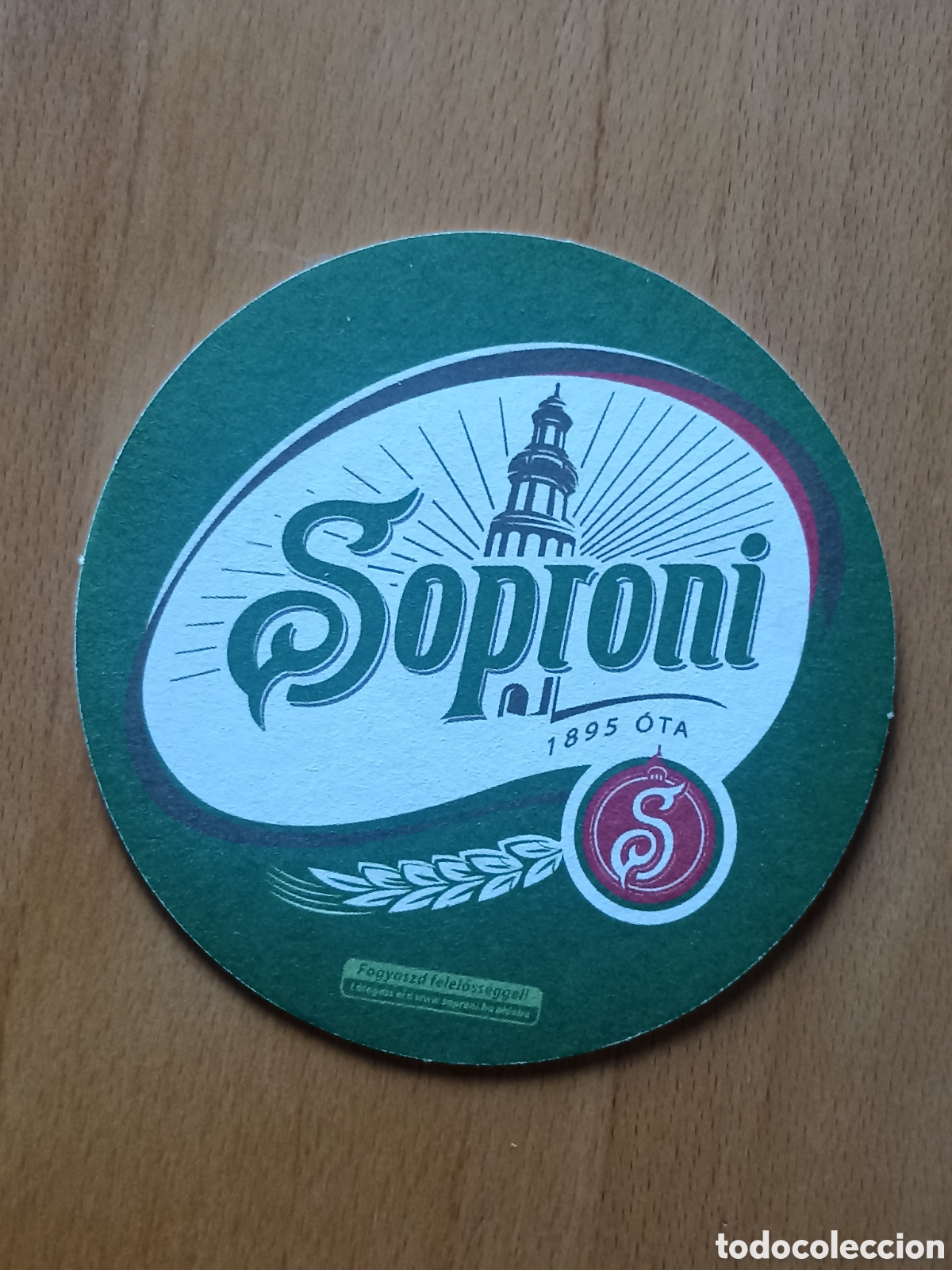 Coleccionismo de cervezas: Posavasos Cerveza Soproni - Pedido m&iacute;nimo 3 &euro;