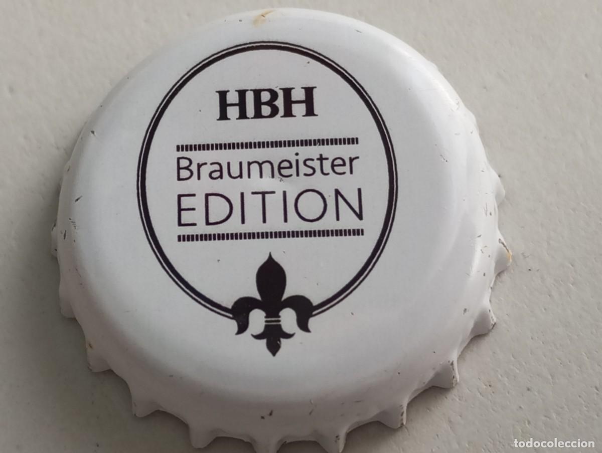 Coleccionismo de cervezas: Chapa tap&oacute;n corona de la cerveza alemana HBH BRAUMEISTER EDITION