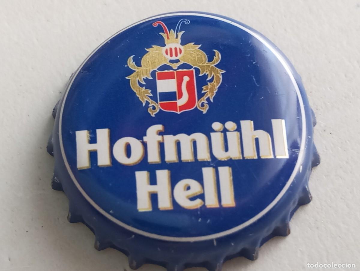 Coleccionismo de cervezas: Chapa tap&oacute;n corona de la cerveza alemana HOFM&Uuml;HL HELL