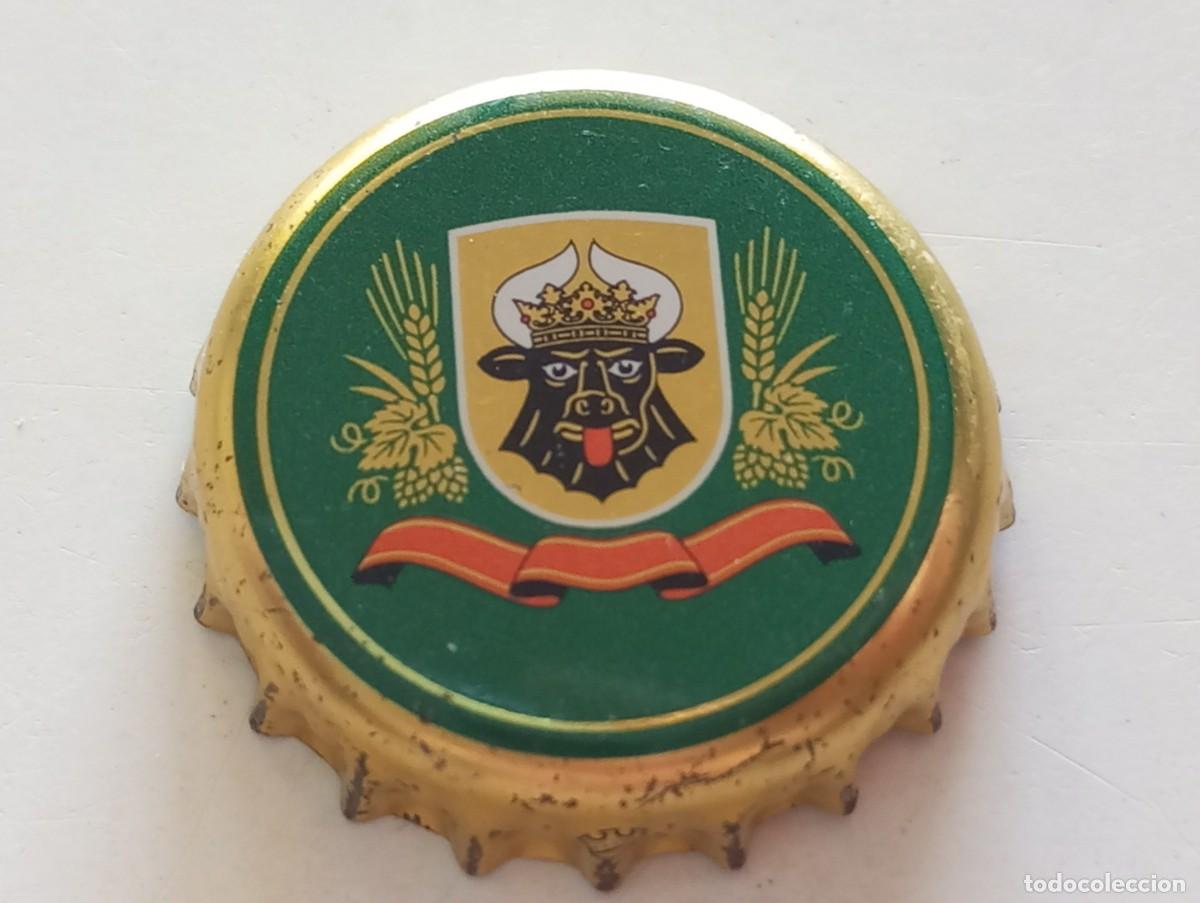 Coleccionismo de cervezas: Chapa tap&oacute;n corona de la cerveza alemana MECKLENBURGER STIER