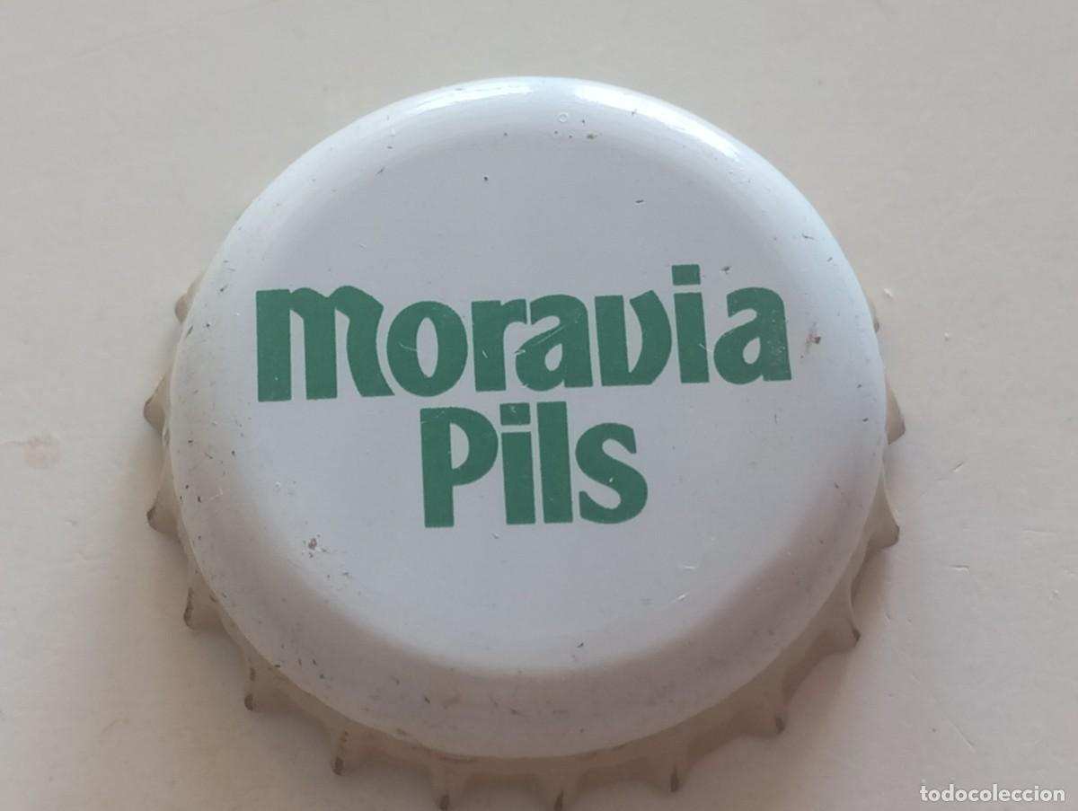 Coleccionismo de cervezas: Chapa tap&oacute;n corona de la cerveza alemana MORAVIA PILS