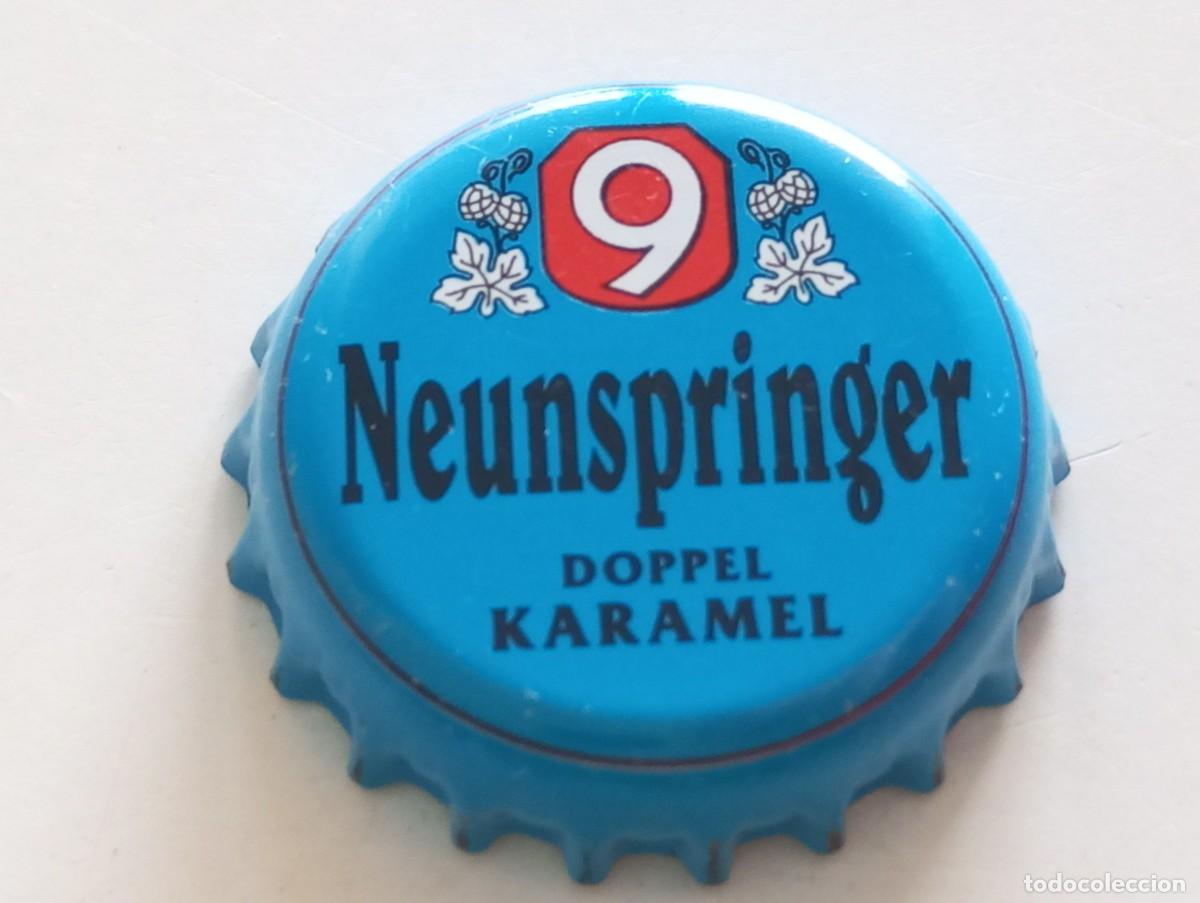 Coleccionismo de cervezas: Chapa tap&oacute;n corona de la cerveza alemana NEUNSPRINGER 9 DOPPEL KARAMEL