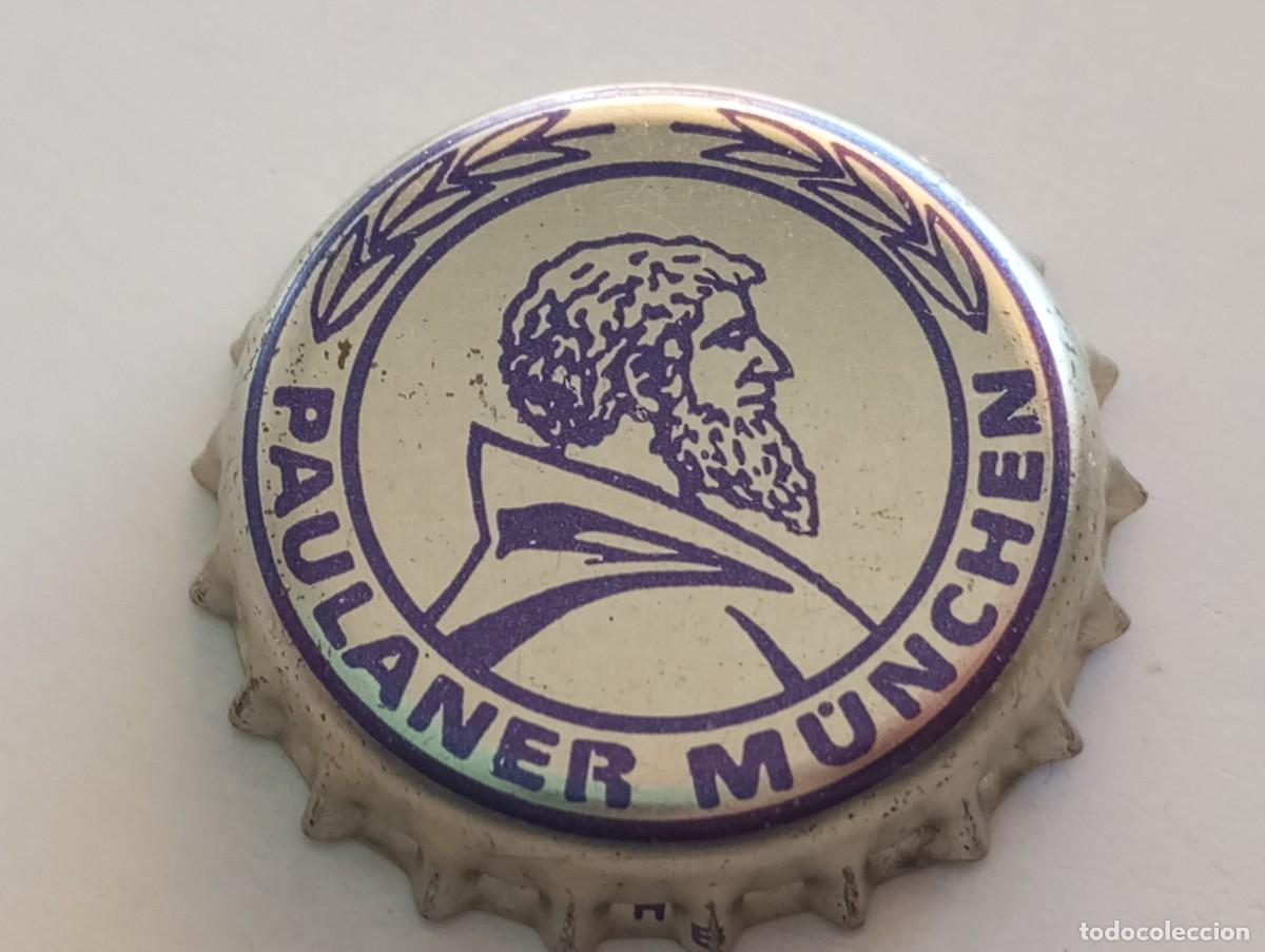 Coleccionismo de cervezas: Chapa tap&oacute;n corona de la cerveza alemana PAULANER M&Uuml;NCHEN