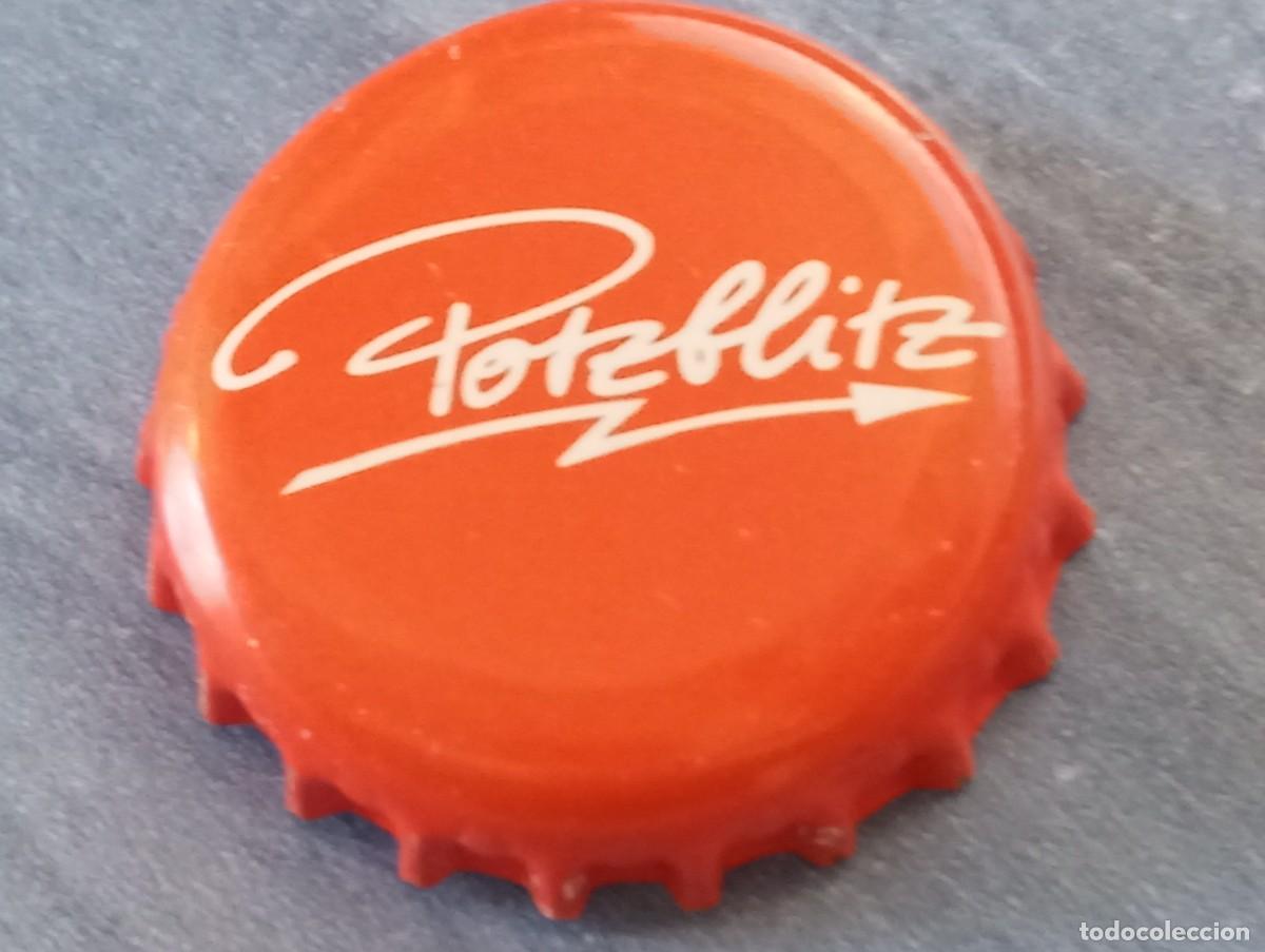 Coleccionismo de cervezas: Chapa tap&oacute;n corona de la cerveza alemana POTZBLITZ (GARLEY)