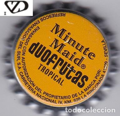 Collezionismo di birre: Chapa Espa&ntilde;a minute maid refresco tapon corona