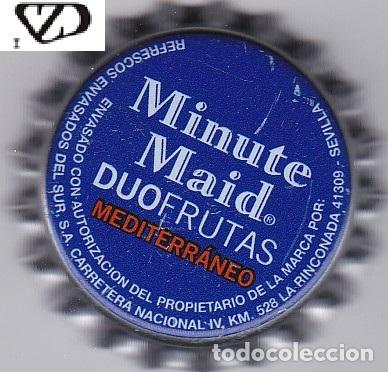 Collezionismo di birre: Chapa Espa&ntilde;a minute maid refresco tapon corona