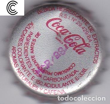 Collezionismo di birre: Chapa Espa&ntilde;a coca cola badajoz refresco tapon corona