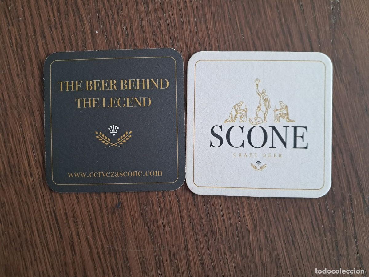 Coleccionismo de cervezas: posavasos de cerveza artesana de Asturias, Scone.