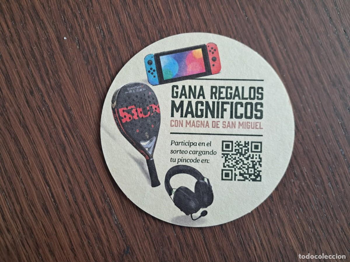 Coleccionismo de cervezas: posavasos de cerveza, San Miguel Magna, gana magn&iacute;ficos regalos.