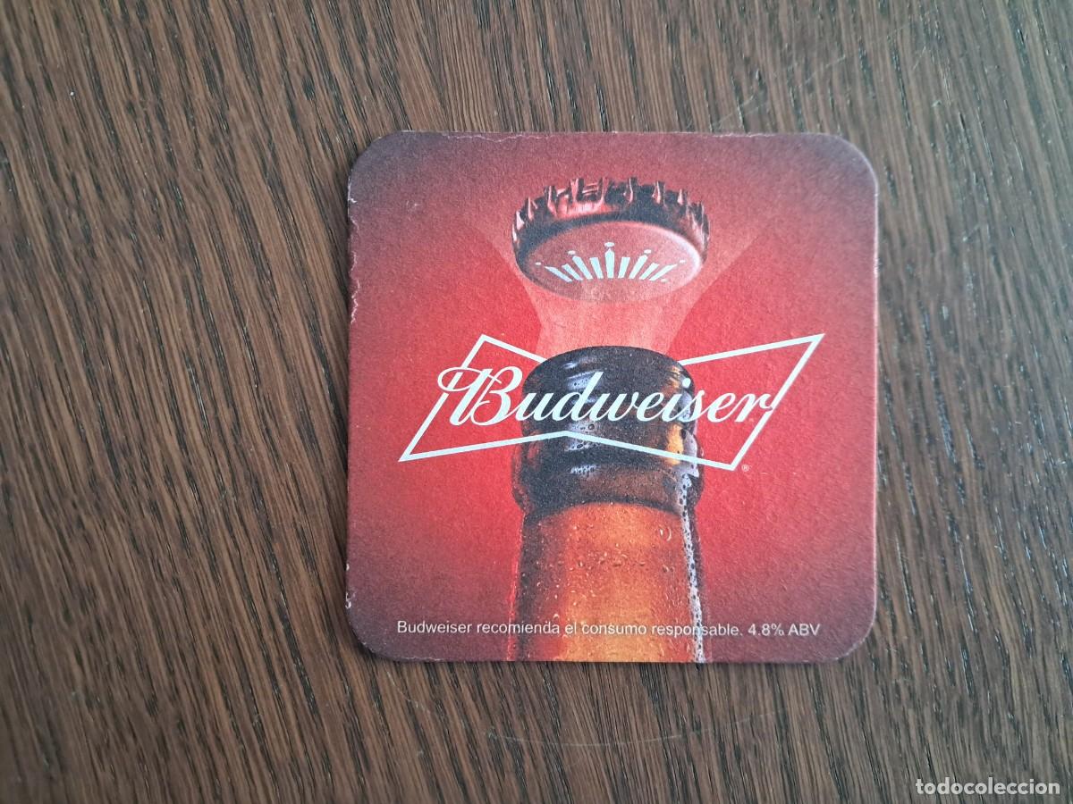Coleccionismo de cervezas: posavasos de cerveza, budweiser.