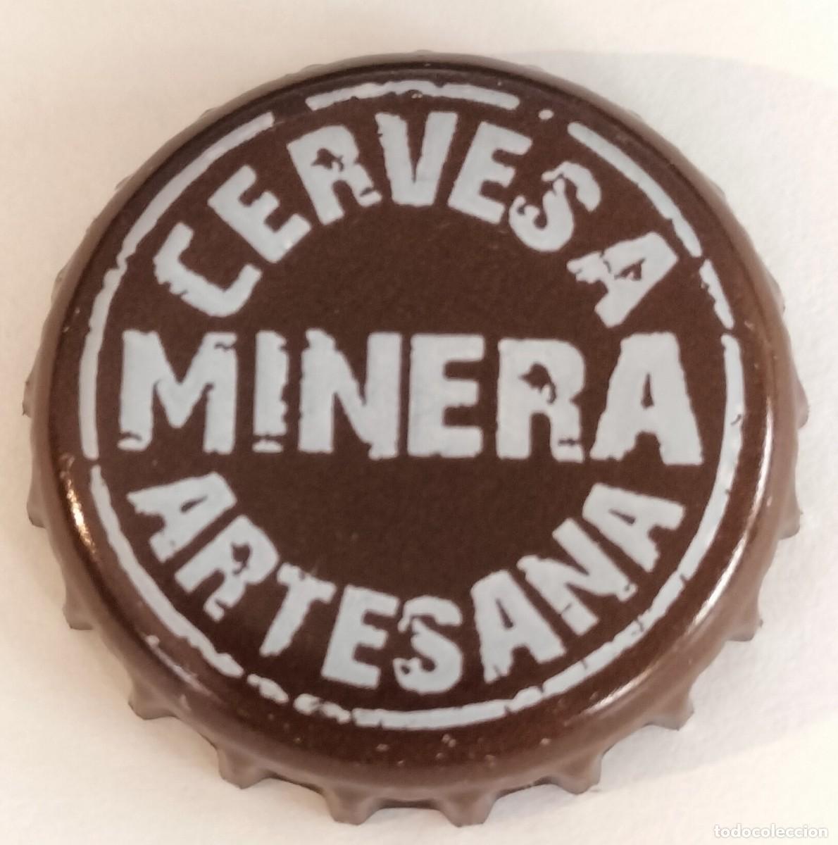 Collezionismo di birre: Chapa cerveza MINERA Amber marr&oacute;n xapa kronkorken tappi bottle cap capsule