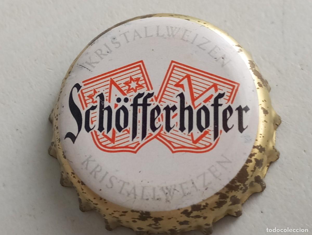 Coleccionismo de cervezas: Chapa tap&oacute;n corona de la cerveza alemana SCH&Ouml;FFERHOFER KRISTALLWEIZEN