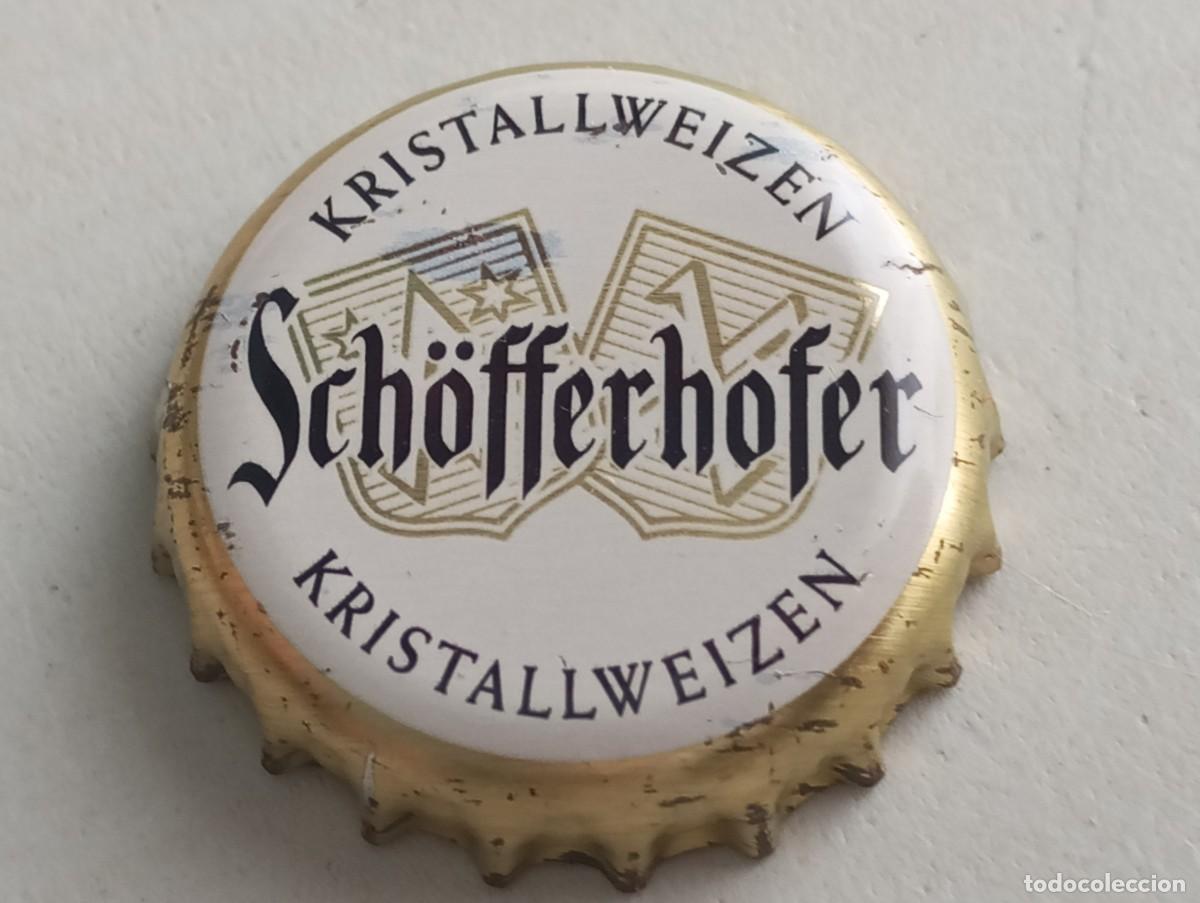 Coleccionismo de cervezas: Chapa tap&oacute;n corona de la cerveza alemana SCH&Ouml;FFERHOFER KRISTALLWEIZEN