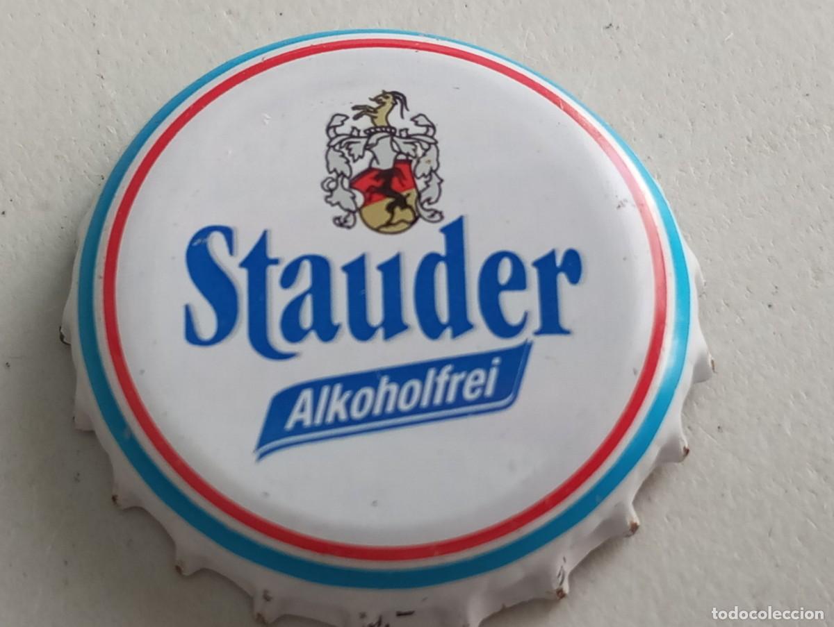 Coleccionismo de cervezas: Chapa tap&oacute;n corona de la cerveza alemana STAUDER ALKOHOLFREI (sin logo)