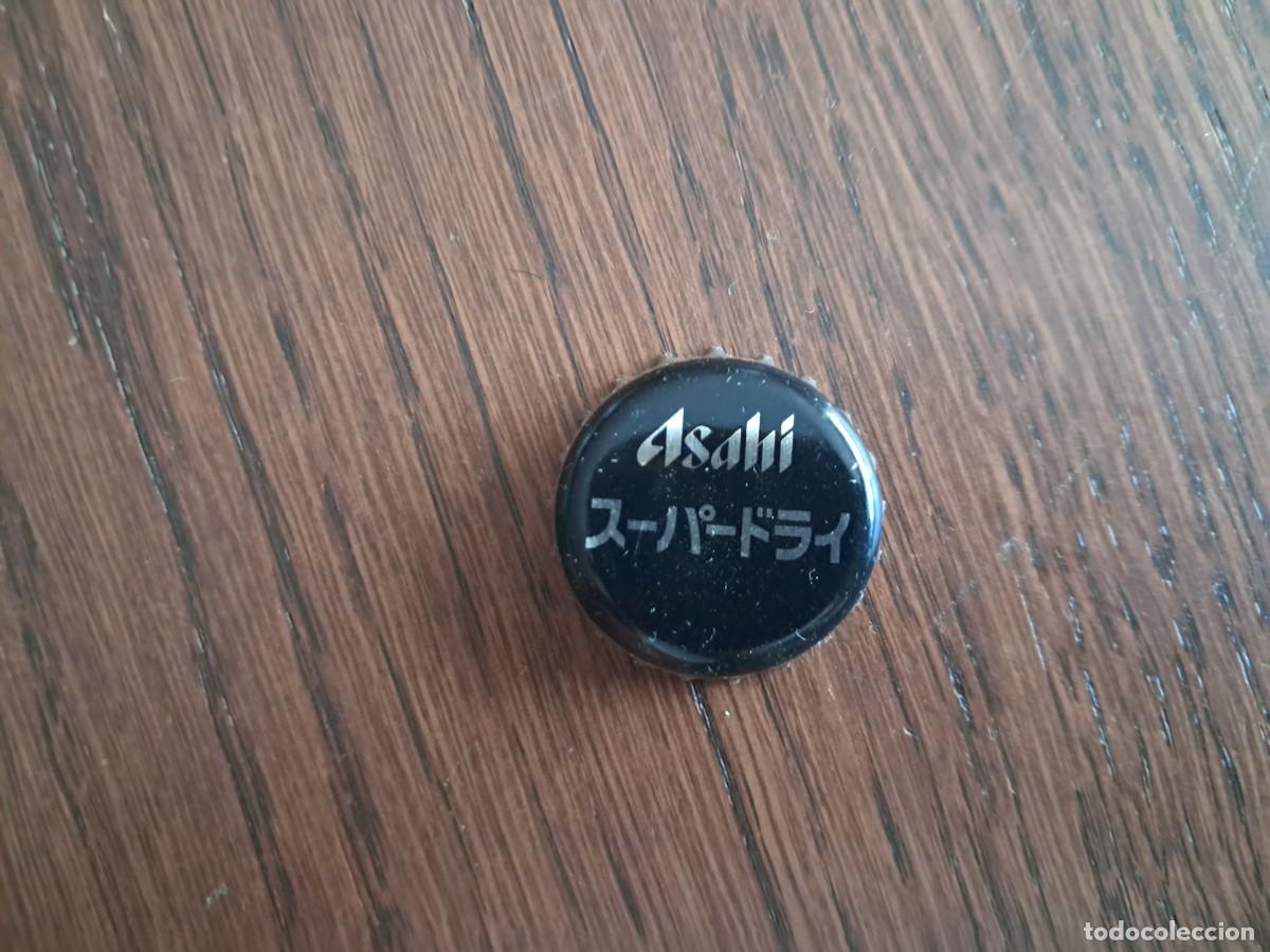 Collezionismo di birre: chapa tap&oacute;n corona cerveza japonesa, Asahi.