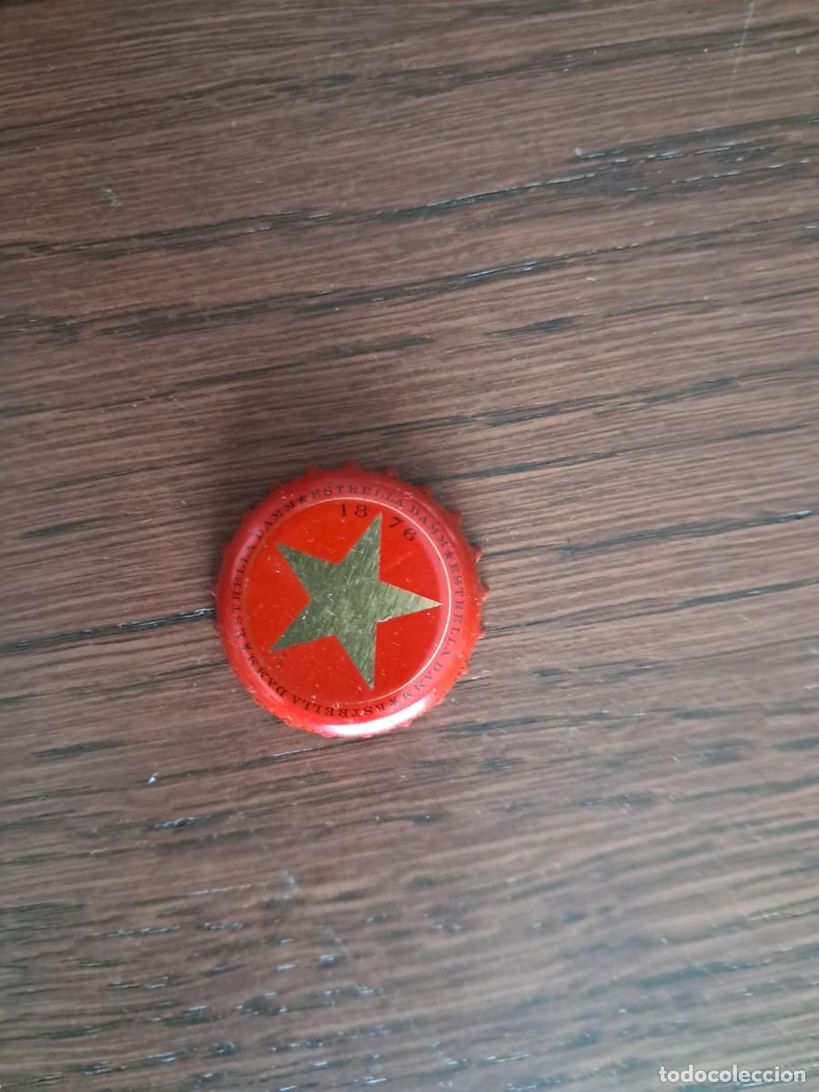 Collezionismo di birre: chapa tap&oacute;n corona cerveza, estrella Damm.