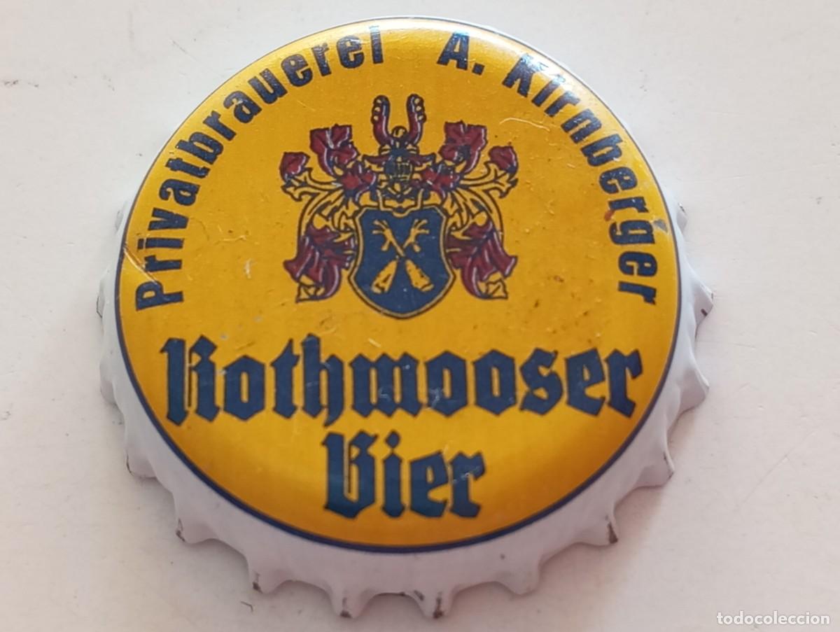 Coleccionismo de cervezas: Chapa tap&oacute;n corona de la cerveza alemana ROTHMOOSER BIER PRIVATBRAUEREI A. KIRNBERGER