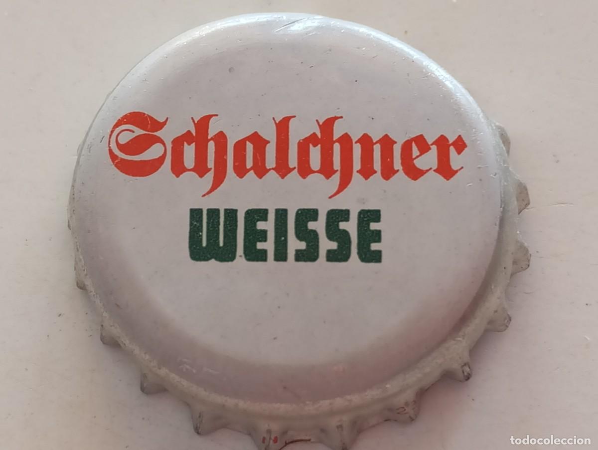 Coleccionismo de cervezas: Chapa tap&oacute;n corona de la cerveza alemana SCHALCHNER WEISSE