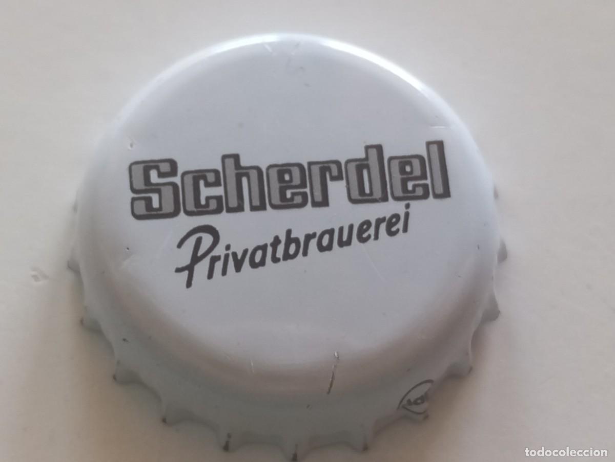 Coleccionismo de cervezas: Chapa tap&oacute;n corona de la cerveza alemana SCHERDEL PRIVATBRAUEREI
