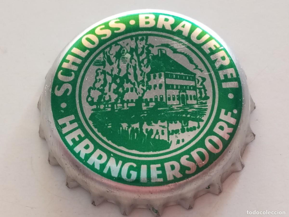 Coleccionismo de cervezas: Chapa tap&oacute;n corona de la cerveza alemana SCHLOSS-BRAUEREI HERRNGIERSDORF