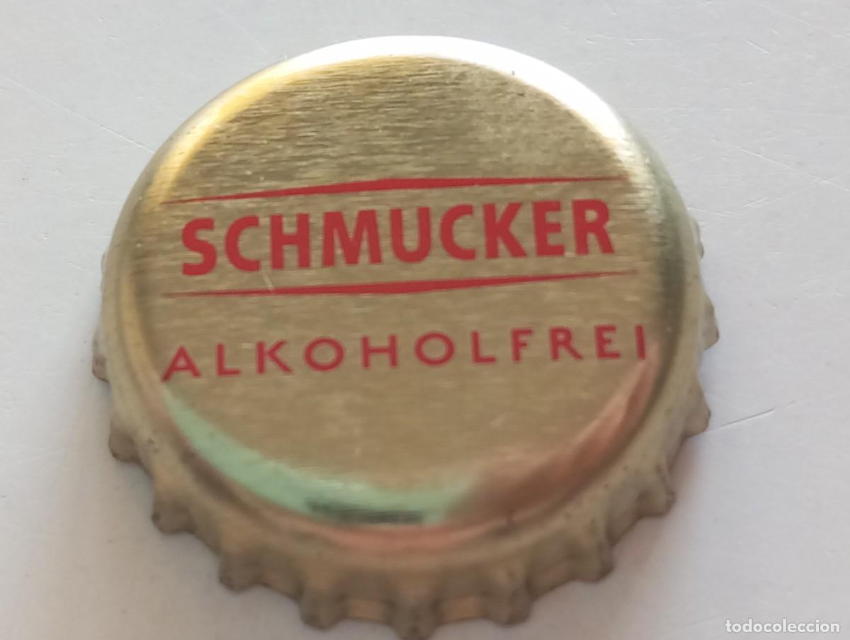 Coleccionismo de cervezas: Chapa tap&oacute;n corona de la cerveza alemana SCHMUCKER ALKOHOLFREI