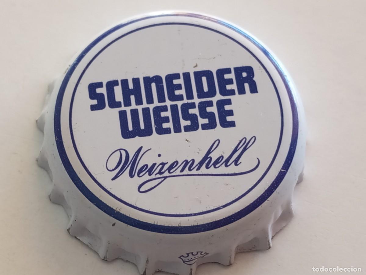 Coleccionismo de cervezas: Chapa tap&oacute;n corona de la cerveza alemana SCHNEIDER WEISSE WEIZENHELL