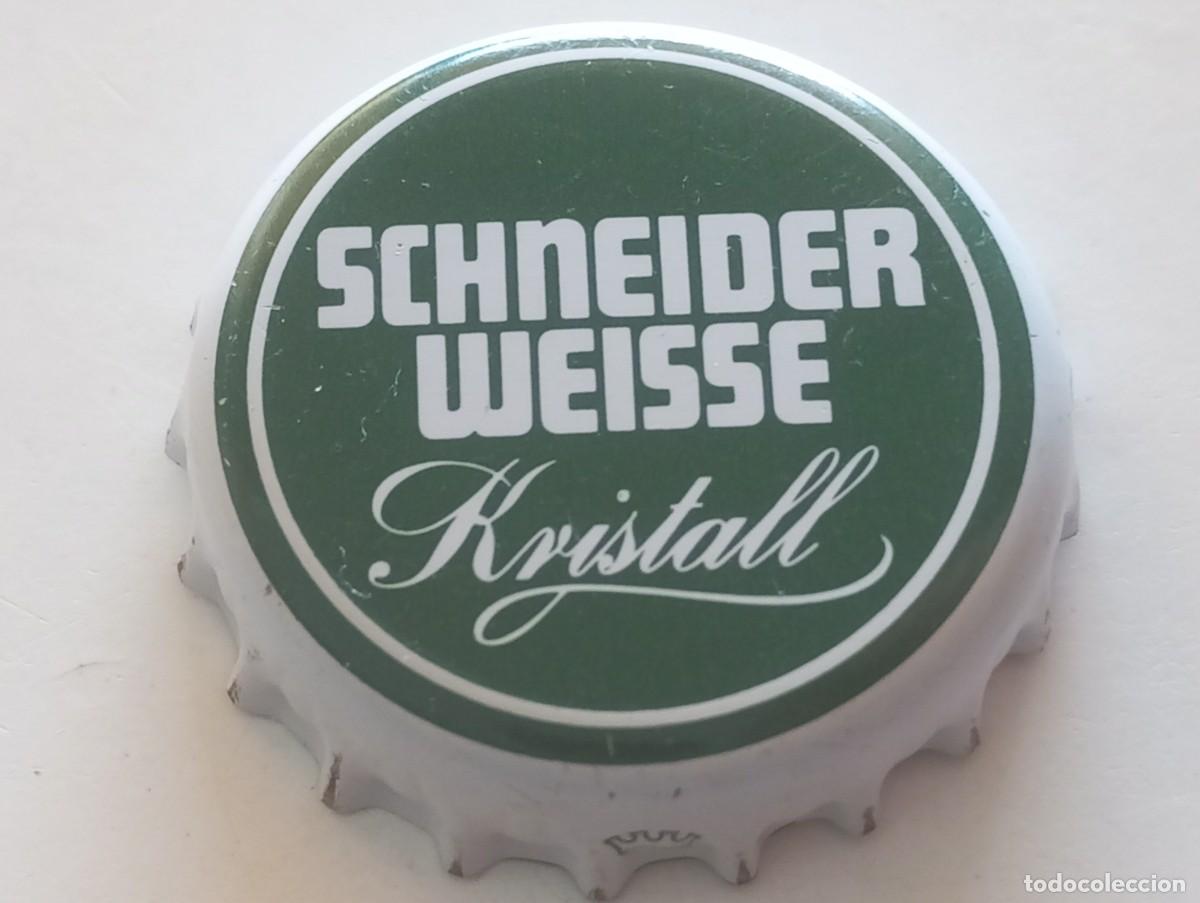 Coleccionismo de cervezas: Chapa tap&oacute;n corona de la cerveza alemana SCHNEIDER WEISSE KRISTALL