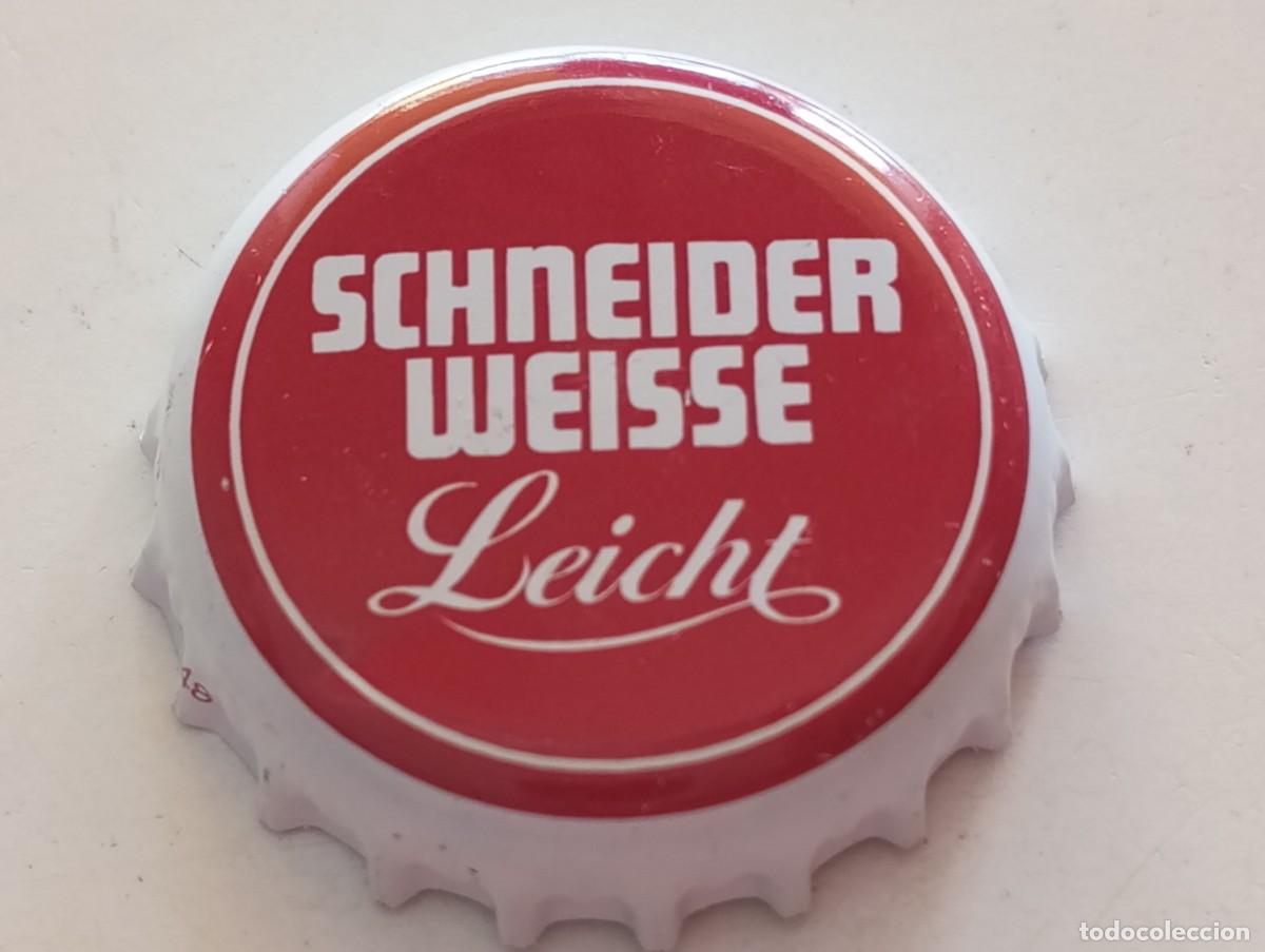 Coleccionismo de cervezas: Chapa tap&oacute;n corona de la cerveza alemana SCHNEIDER WEISSE LEICHT