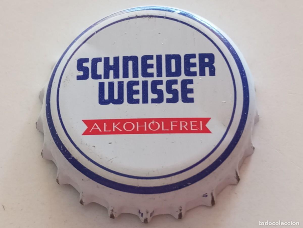 Coleccionismo de cervezas: Chapa tap&oacute;n corona de la cerveza alemana SCHNEIDER WEISSE ALKOHOLFREI