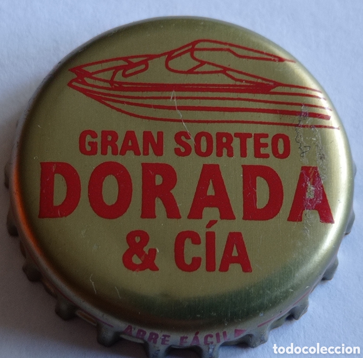 Coleccionismo de cervezas: TAP&Oacute;N CORONA CERVEZA DORADA