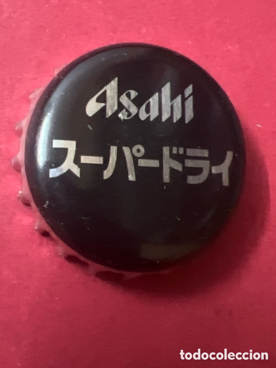 Coleccionismo de cervezas: T4/X65/O6. Chapa tap&oacute;n corona de la cerveza japonesa ASAHI