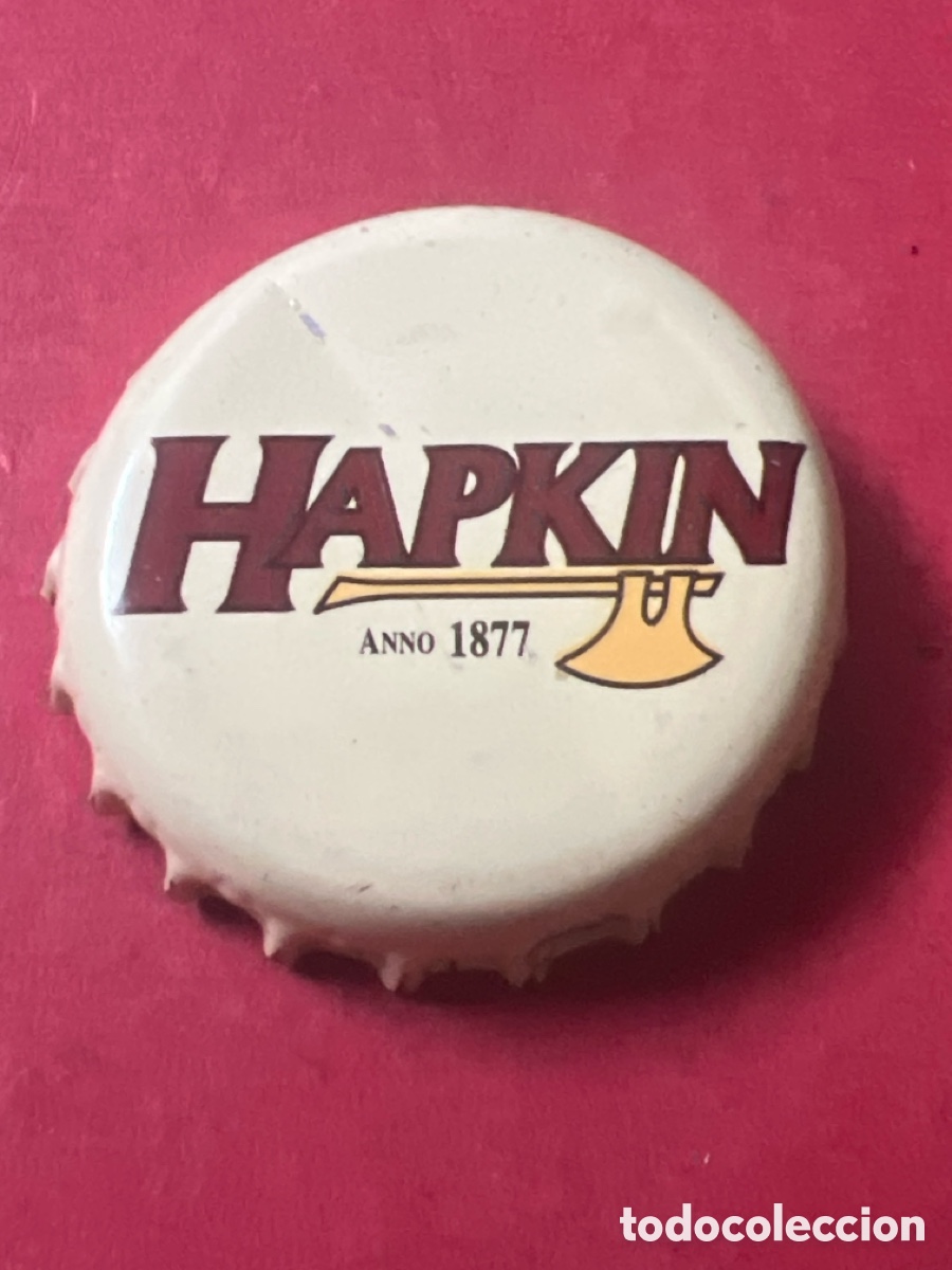 Coleccionismo de cervezas: T4/X65/Q4. CHAPA CERVEZA - Hapkin Anno 1877