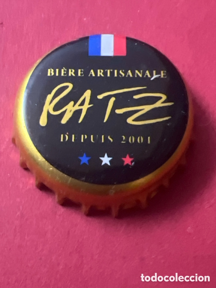 Coleccionismo de cervezas: T4/X64/B1. CHAPA CERVEZA - FRANCIA -Ratz Bi&egrave;re Artisanale Depuis 2001