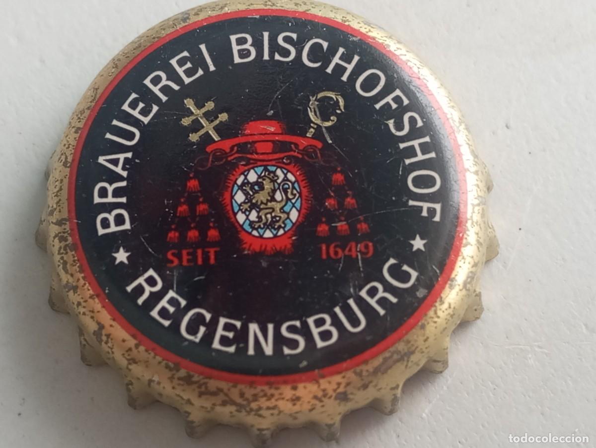 Coleccionismo de cervezas: Chapa tap&oacute;n corona de la cerveza alemana BISCHOFSHOF BRAUEREI - REGENSBURG