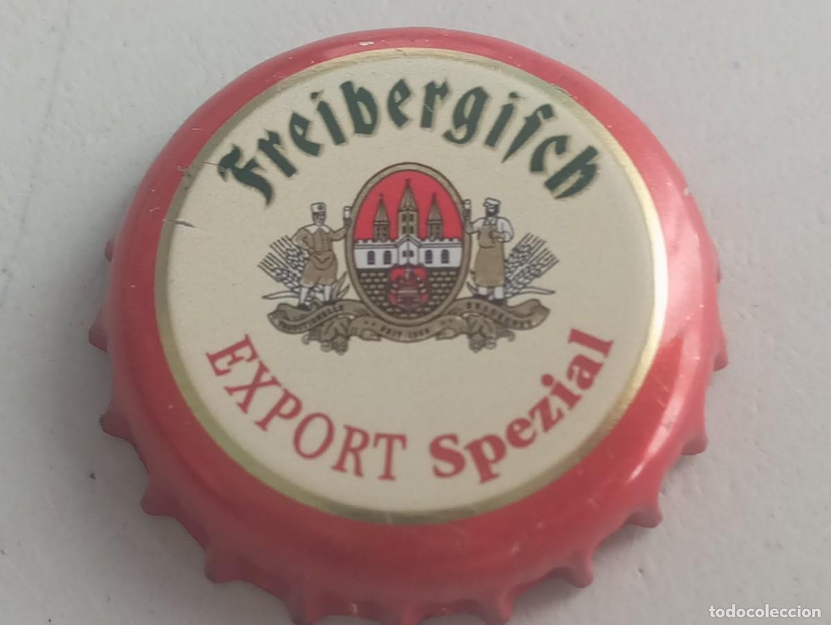 Coleccionismo de cervezas: Chapa tap&oacute;n corona de la cerveza alemana FREIBERGISCH EXPORT SPEZIAL