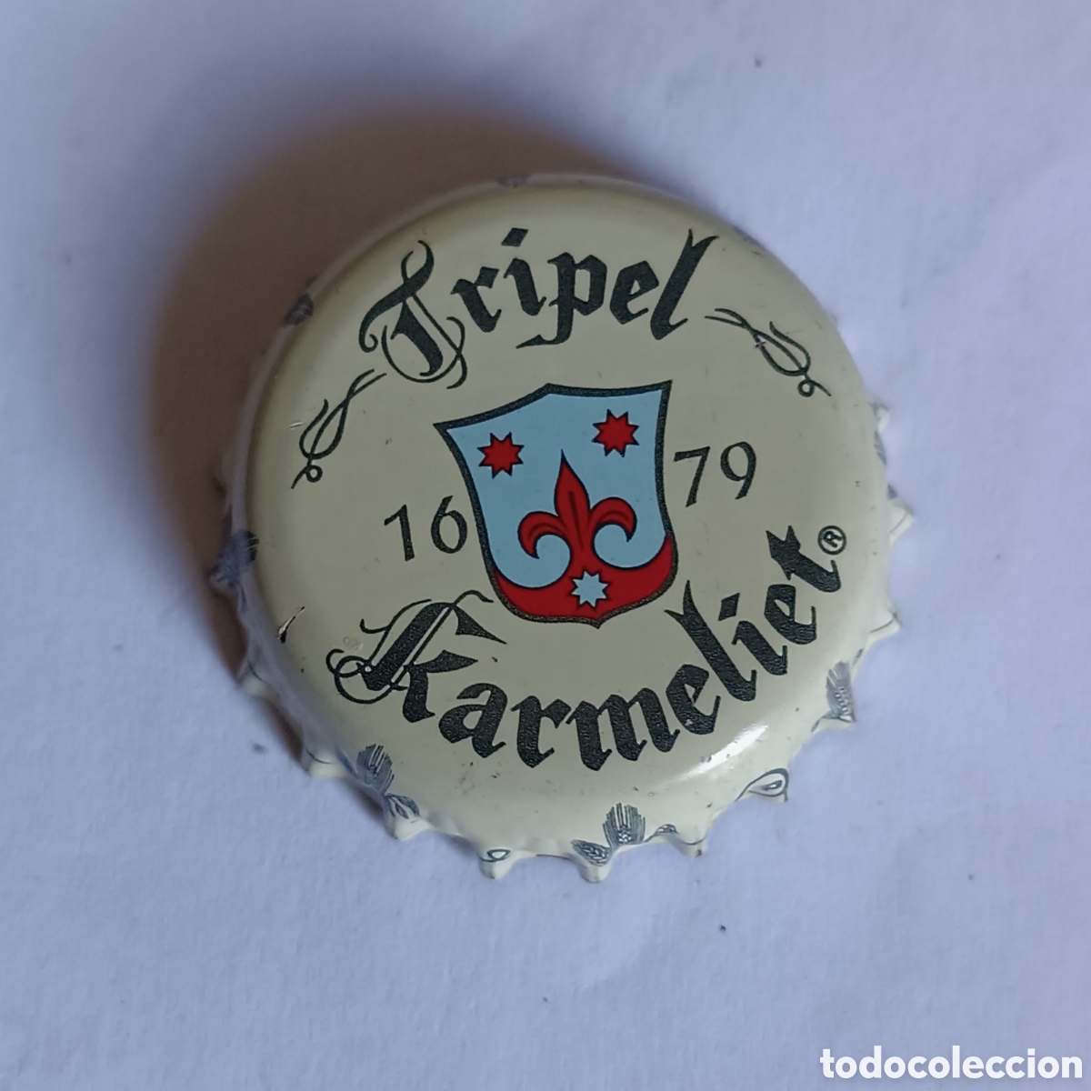 Coleccionismo de cervezas: CHAPA CERVEZA Tripel Karmeliet, Belgica