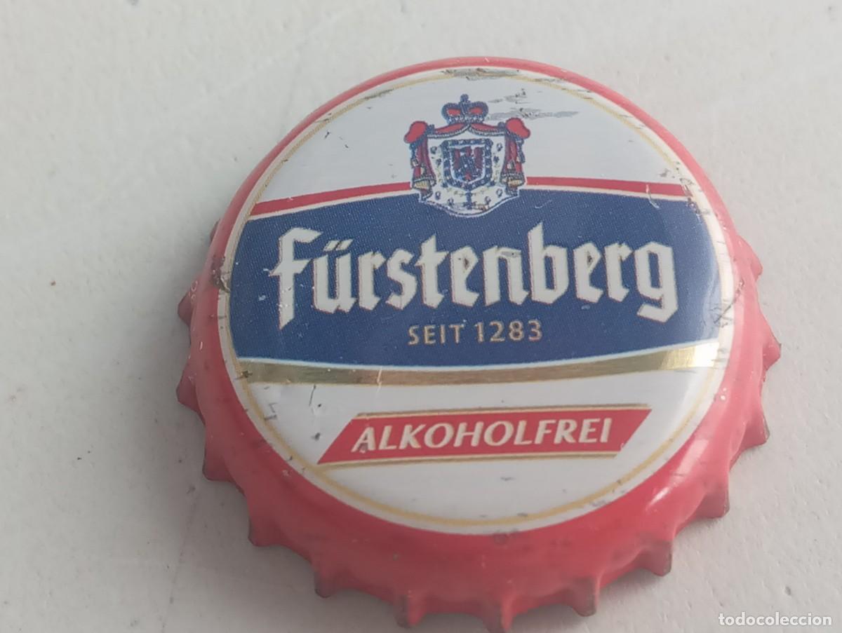 Coleccionismo de cervezas: Chapa tap&oacute;n corona de la cerveza alemana F&Uuml;RSTENBERG ALKOHOLFREI SEIT 1283