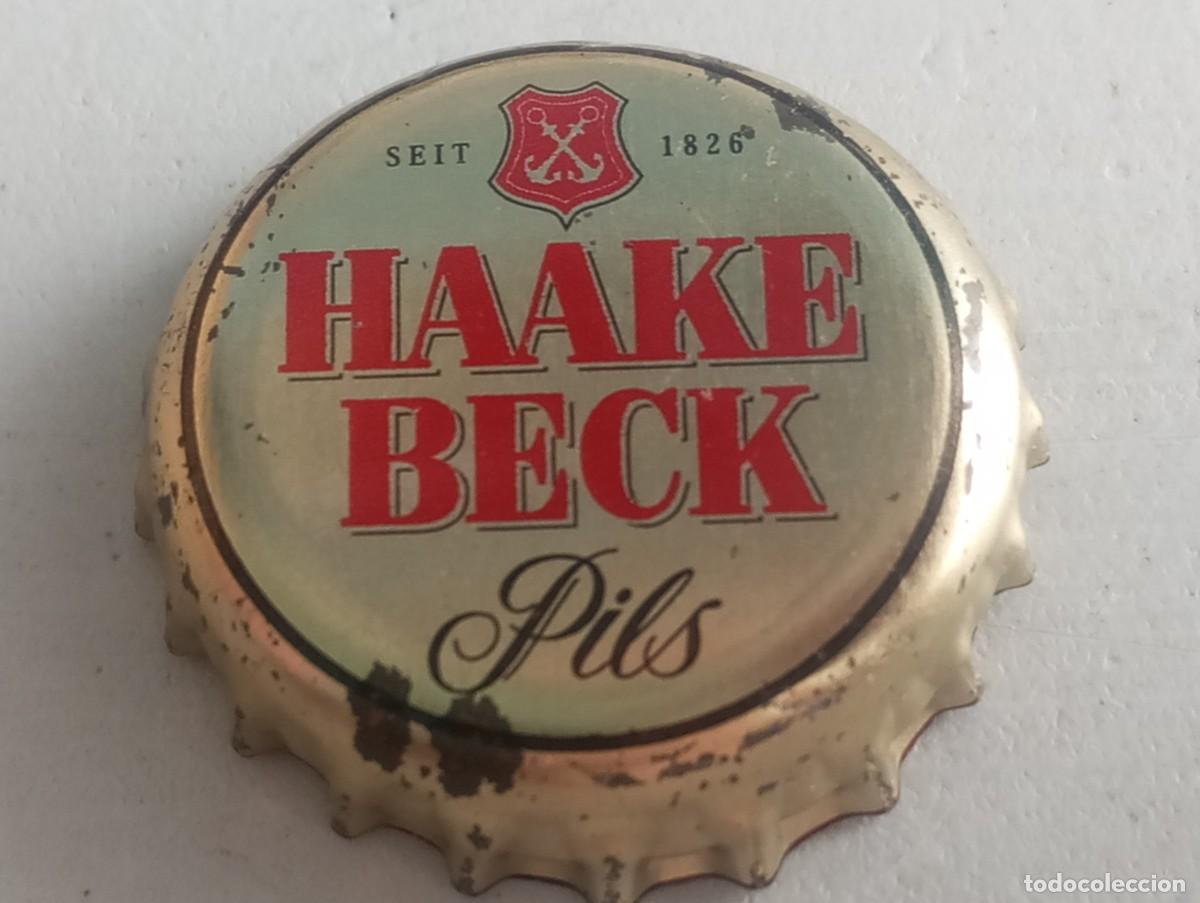 Coleccionismo de cervezas: Chapa tap&oacute;n corona de la cerveza alemana HAAKE BECK PILS SEIT SEIT 1826
