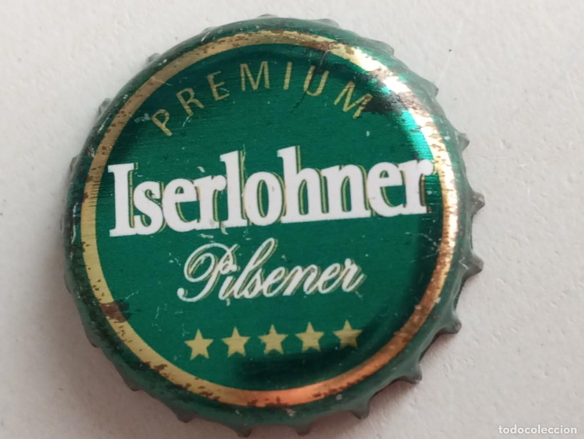 Coleccionismo de cervezas: Chapa tap&oacute;n corona de la cerveza alemana ISERLOHNER PREMIUM PILSENER