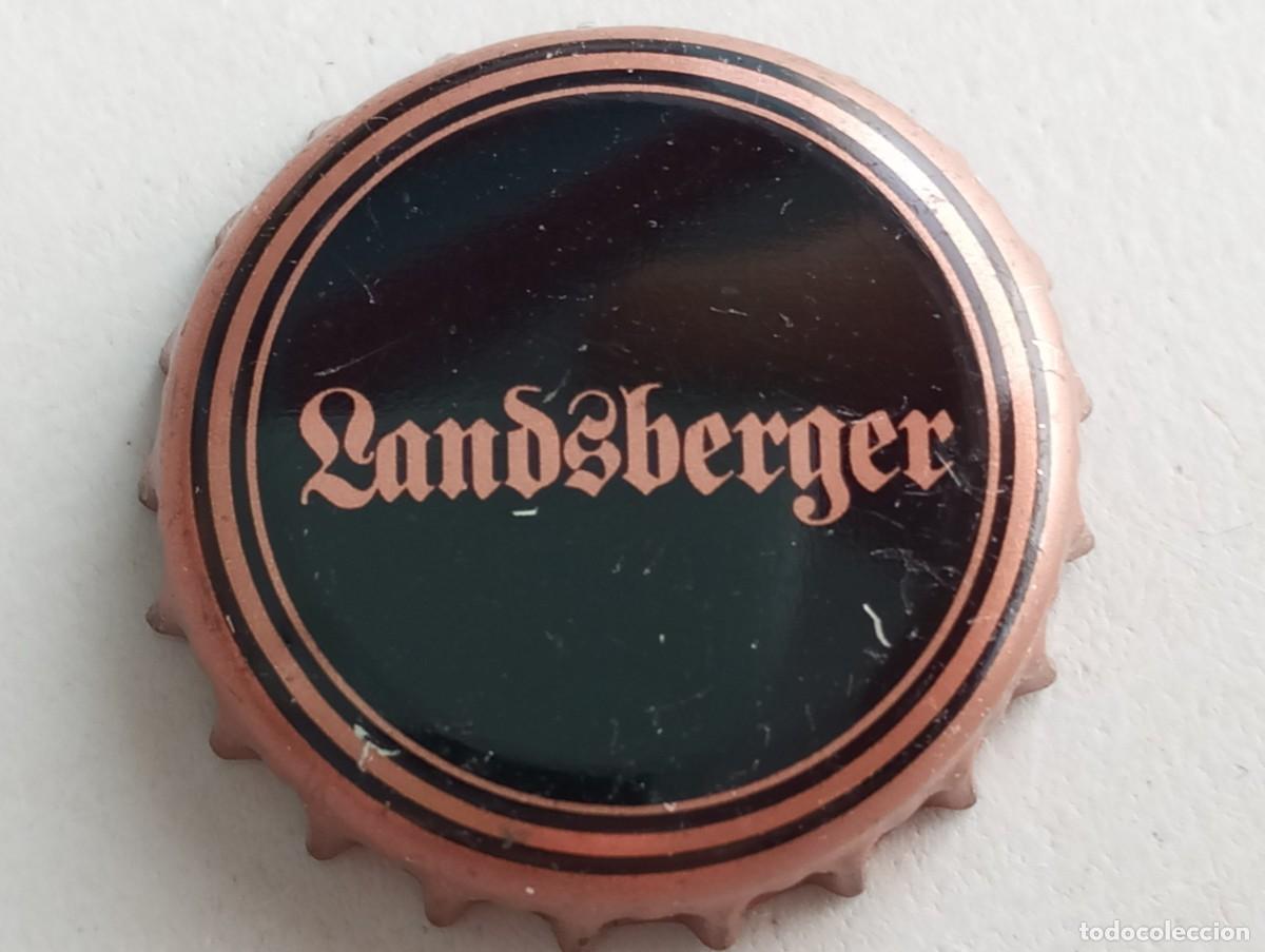 Coleccionismo de cervezas: Chapa tap&oacute;n corona de la cerveza alemana LANDSBERGER
