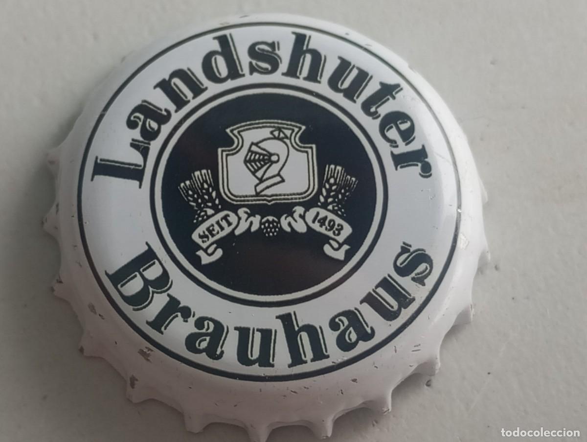 Coleccionismo de cervezas: Chapa tap&oacute;n corona de la cerveza alemana LANDSHUTER BRAUHAUS SEIT 1493