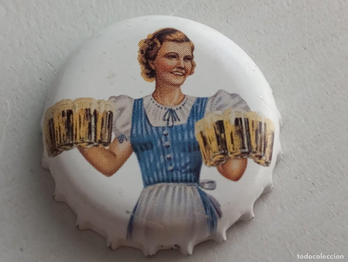 Coleccionismo de cervezas: Chapa tap&oacute;n corona de la cerveza alemana MARIE HAUSBRENDEL SCHWARZBR&Auml;U
