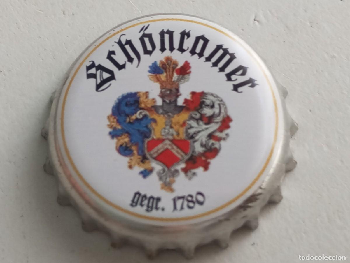 Coleccionismo de cervezas: Chapa tap&oacute;n corona de la cerveza alemana SCH&Ouml;NRAMER GEGR. 1780