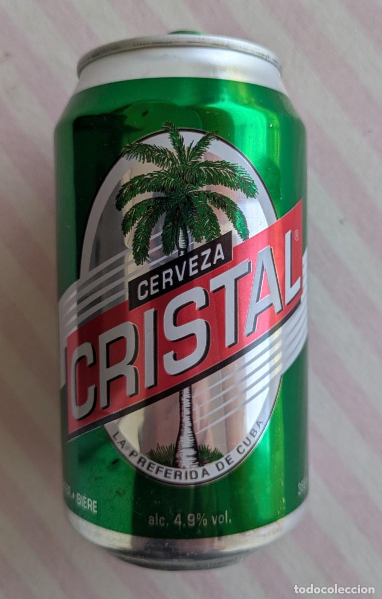 Coleccionismo de cervezas: Lata cerveza cubana Cristal vacia