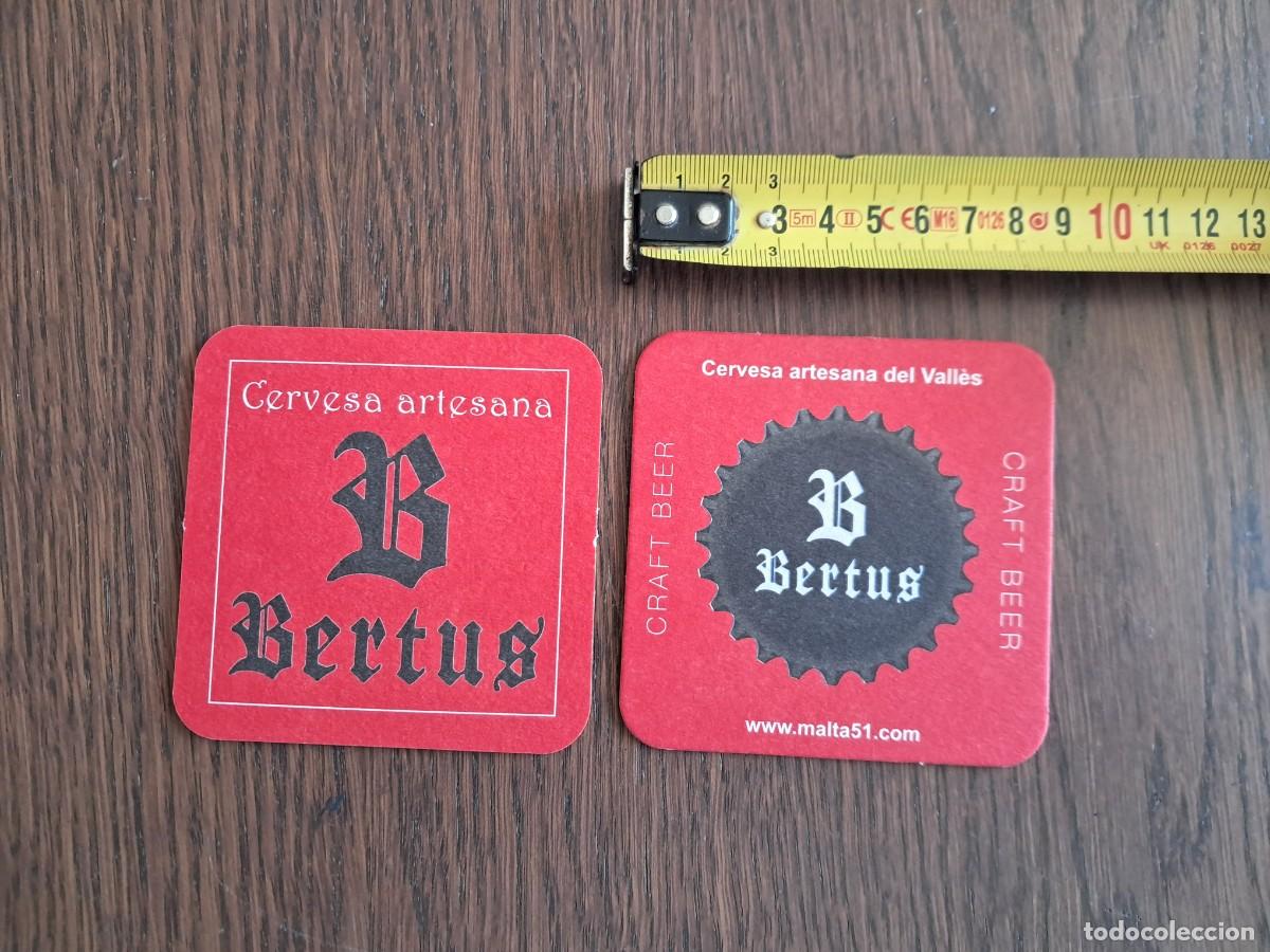 Coleccionismo de cervezas: posavasos de cerveza artesana, Bertus, cerveza del Vall&eacute;s, Barcelona.