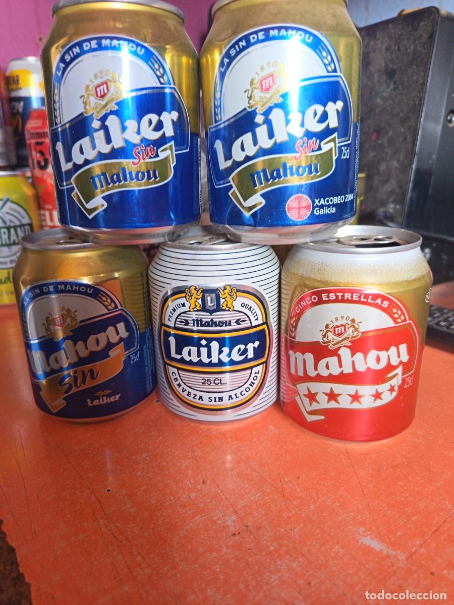 Coleccionismo de cervezas: Latas cerveza Mahou y Laiker de 25 cl. Descatalogadas