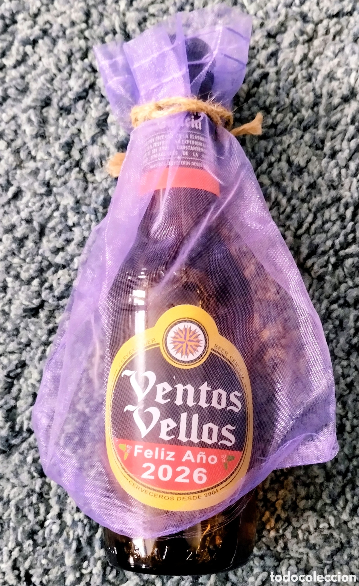 Coleccionismo de cervezas: CERVEZA ESTRELLA GALICIA edici&oacute;n VENTOS VELLOS 25 cl. FELIZ A&Ntilde;O 2026: NUEVA SIN ESTRENAR Y SIN ABRIR