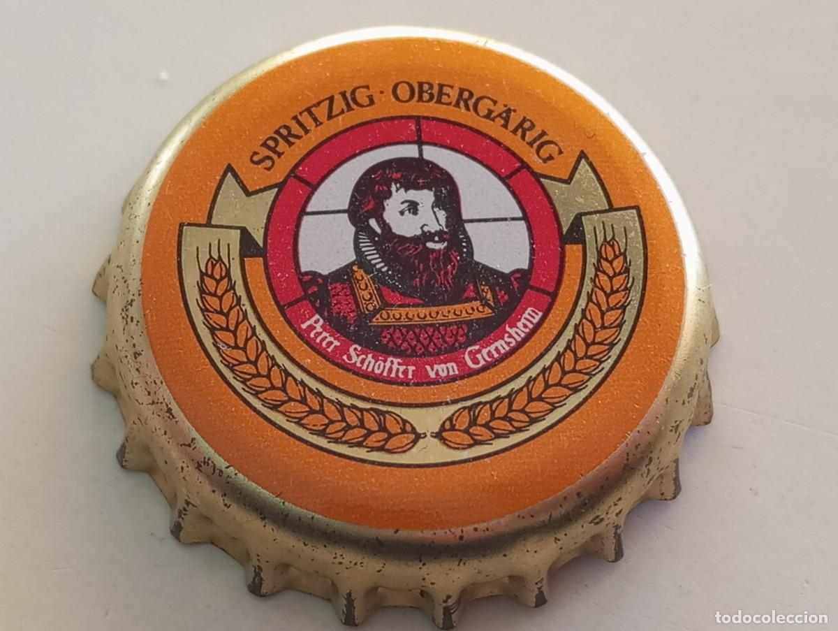 Coleccionismo de cervezas: Chapa tap&oacute;n corona de la cerveza alemana SCH&Ouml;FFERHOFER SPRITZIG-OBERG&Auml;RIG