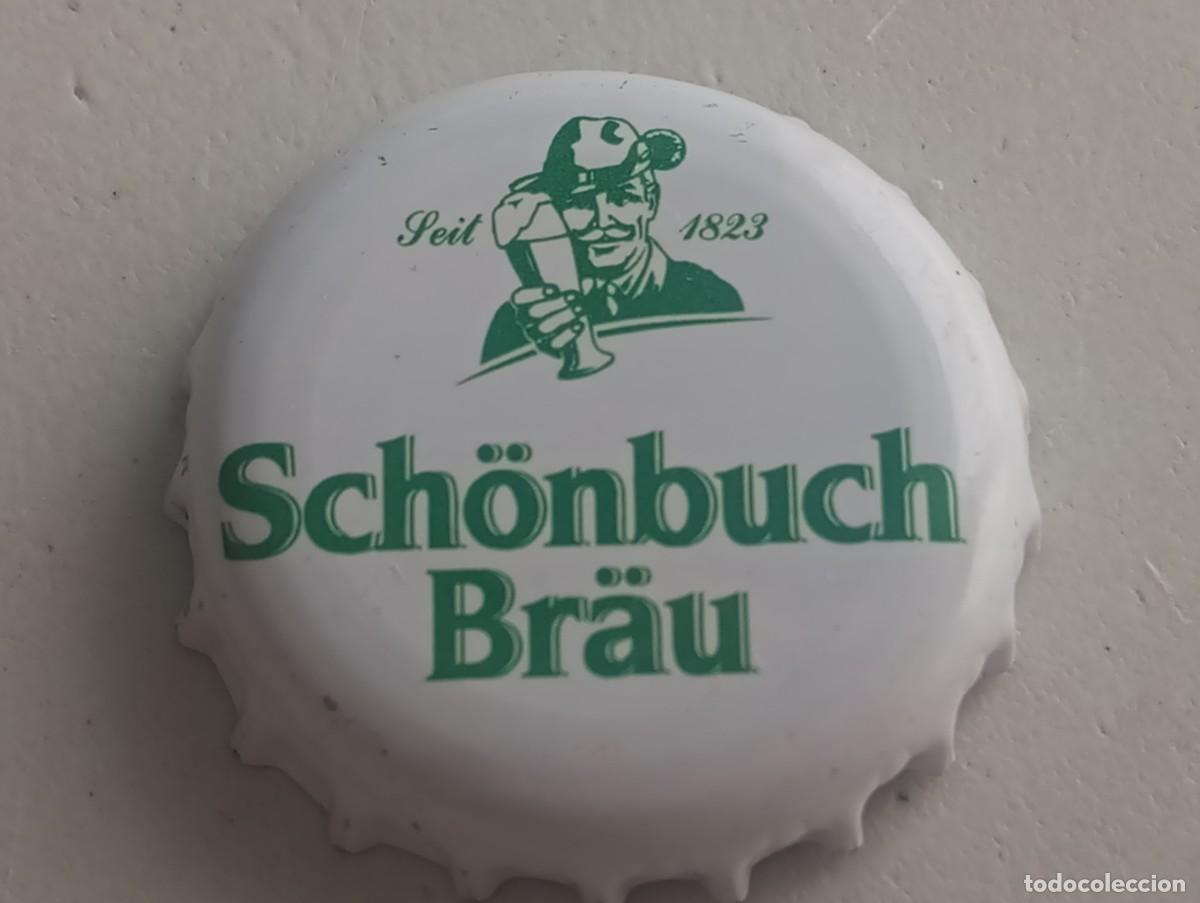Coleccionismo de cervezas: Chapa tap&oacute;n corona de la cerveza alemana SCH&Ouml;NBUCH BR&Auml;U SEIT 1823