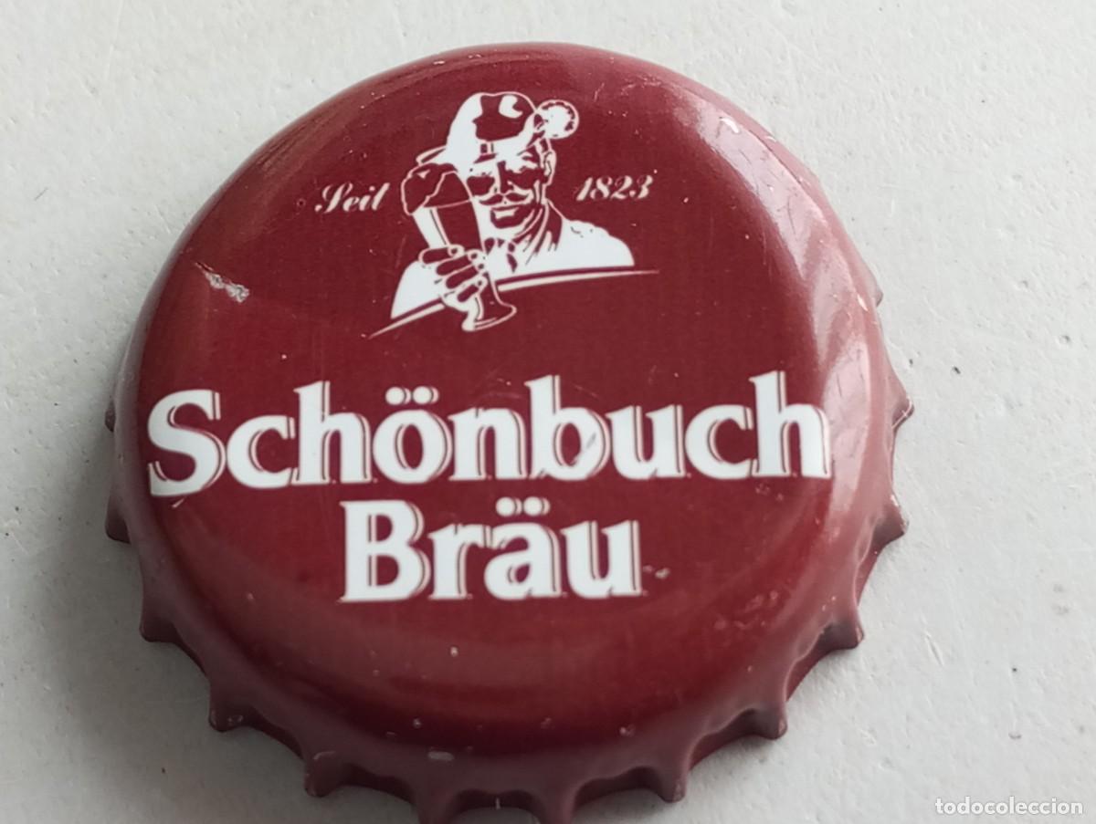 Coleccionismo de cervezas: Chapa tap&oacute;n corona de la cerveza alemana SCH&Ouml;NBUCH BR&Auml;U SEIT 1823